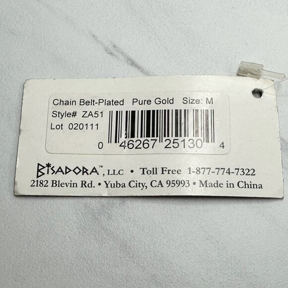 Zenith Angel Gold Tone Chain Belt Y2K Festival NWT Medium (M) ✨ - Picture 13 of 13